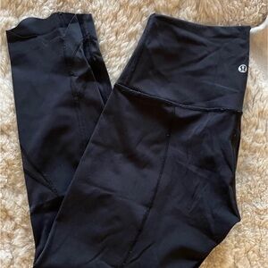 Lululemon Black Leggings Scallop